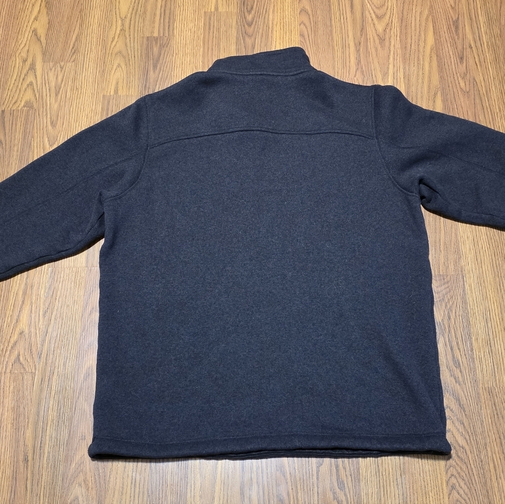 The North Face Mens Large 1/4 Zip Fleece Pullover Black Y2K Gorpcore E35 - Picture 6 of 6